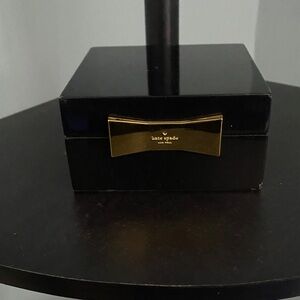 Kate Spade Black Box with Gold Bow Accent